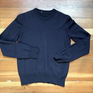 Christian Dior navy wool sweater, sz XS.